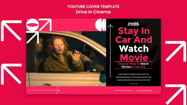 Free PSD drive in cinema template design