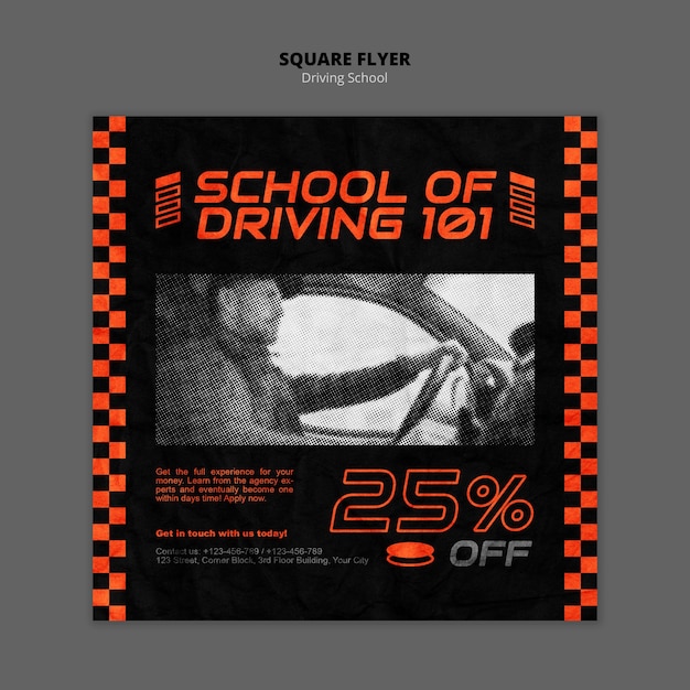 Driving concept squared flyer