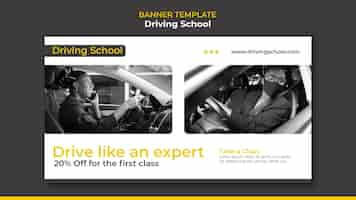 Free PSD driving school banner