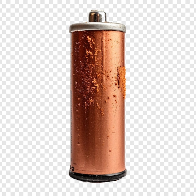 Free PSD dry cell battery isolated on transparent background