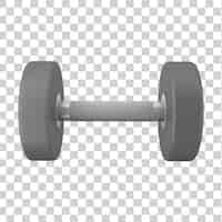 Free PSD dumbbell front side