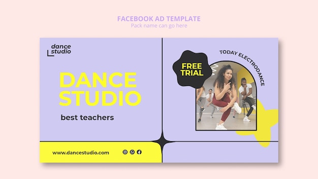 Duotone dance template design