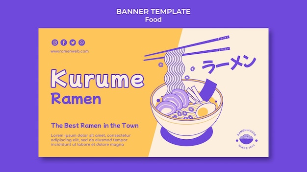 Duotone food template design