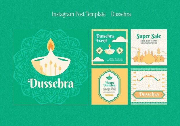 Dussehra celebration  instagram posts