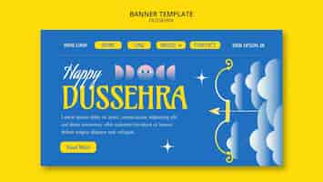 無料PSD dussehra お祝いランディング ページ テンプレート