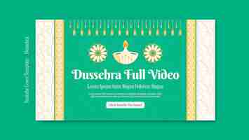 Free PSD dussehra celebration youtube cover