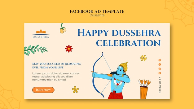 Dussehra tempalte 디자인