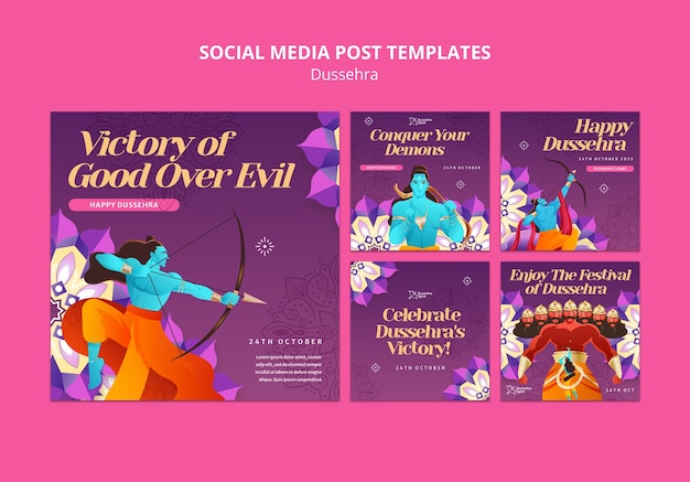 Dussehra template design