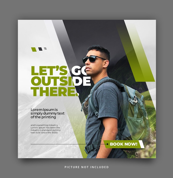 Free PSD dynamic modern simple social media instagram template
