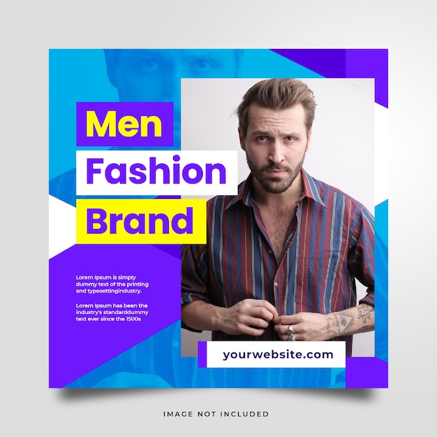 PSD gratuito modello di post instagram di social media moderno dinamico