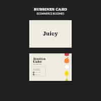 Free PSD e-commerce business card template