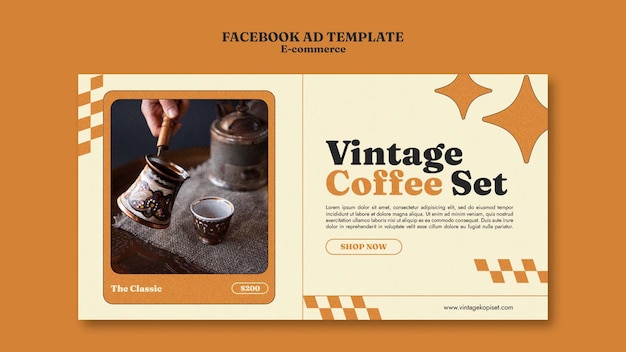 Free PSD e commerce facebook ad template design