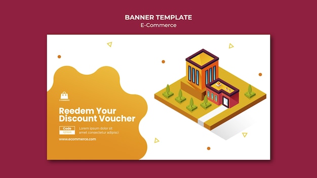 Free PSD e-commerce horizontal banner template