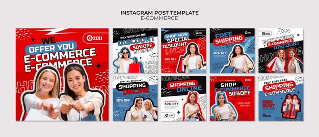 E-commerce platform instagram posts
