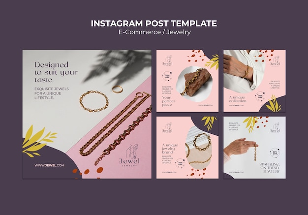 無料PSD e コマース プラットフォームの instagram の投稿