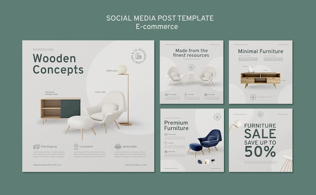 Free PSD e commerce social media post