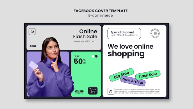 無料PSD 電子商取引のテンプレートデザイン