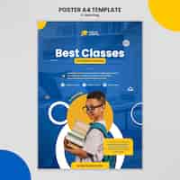 Free PSD e-learning poster template