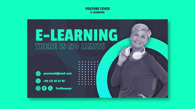 Free PSD e-learning template design