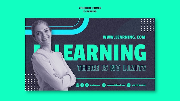 Free PSD e-learning template design