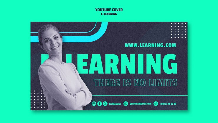 Free PSD e-learning template design