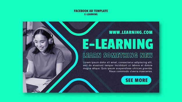 Free PSD e-learning template design