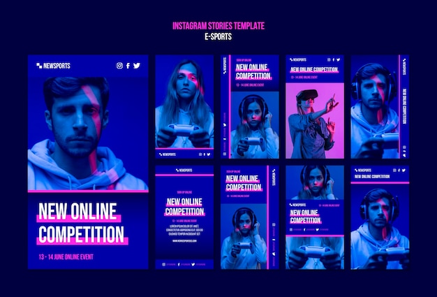 E-sports insta story design template