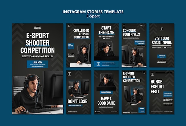 Raccolta di storie di instagram di e-sport