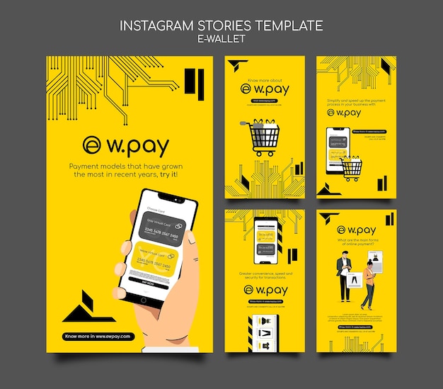 E-wallet instagram stories template