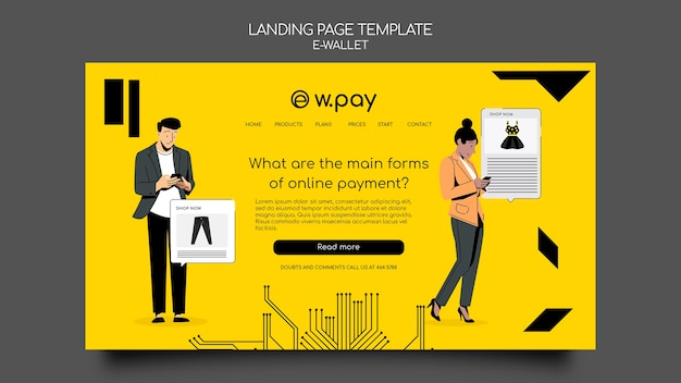 E-wallet web template