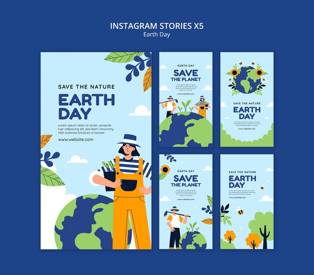 earth day celebration instagram stories