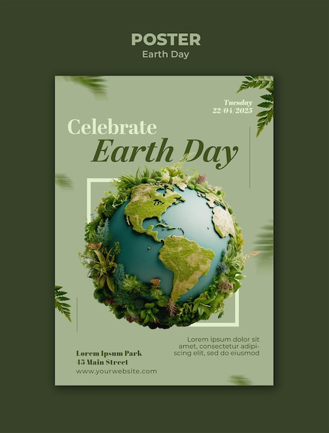 earth day celebration template