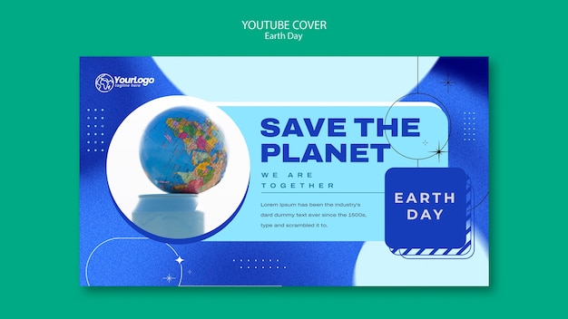 Free PSD earth day template design