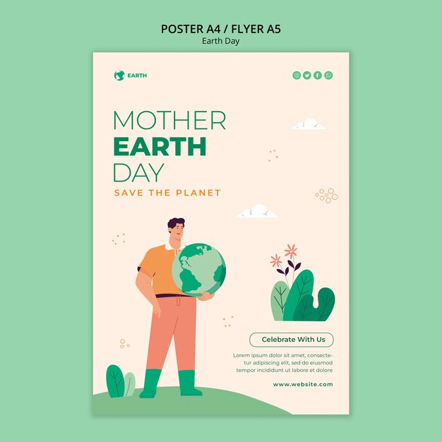 earth day template design
