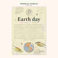 Free PSD earth day  template design