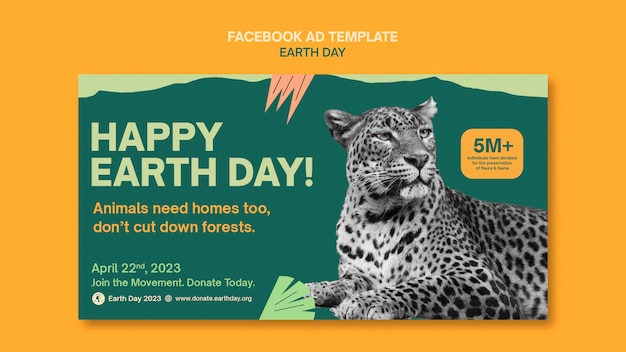 Earth day template design