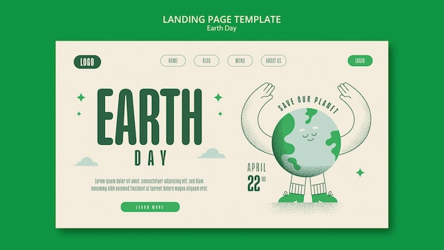 Earth day  template design