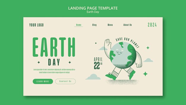 Earth day  template design