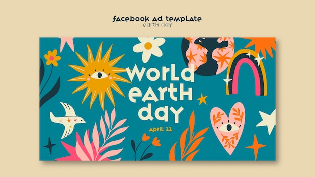 Free PSD earth day template design