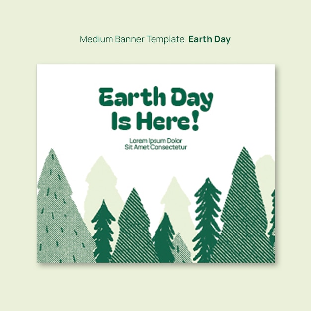 Earth day template design