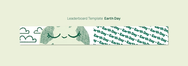 Free PSD earth day template design