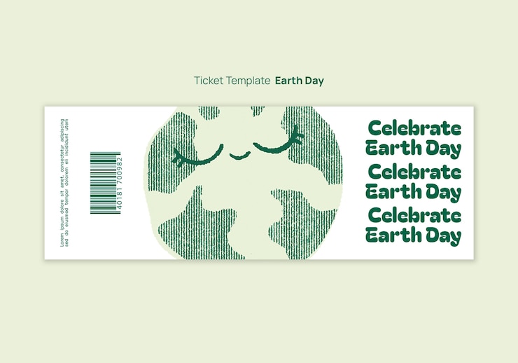 Free PSD earth day template design