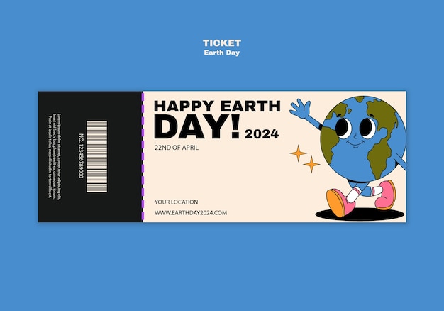 Free PSD earth day template design