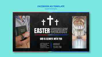 Free PSD easter celebration facebook template