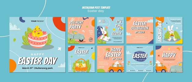 Easter day celebration  instagram posts