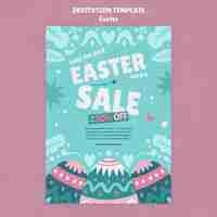 Free PSD easter day celebration invitation template