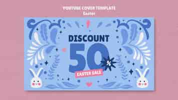 Free PSD easter day celebration youtube cover