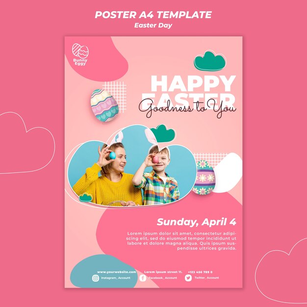 easter day poster template