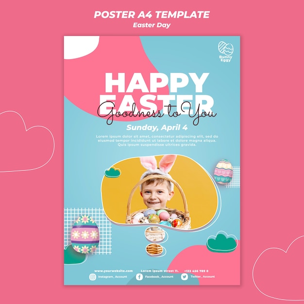 easter day poster template
