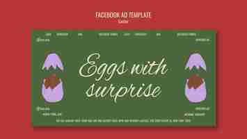 Free PSD easter template design